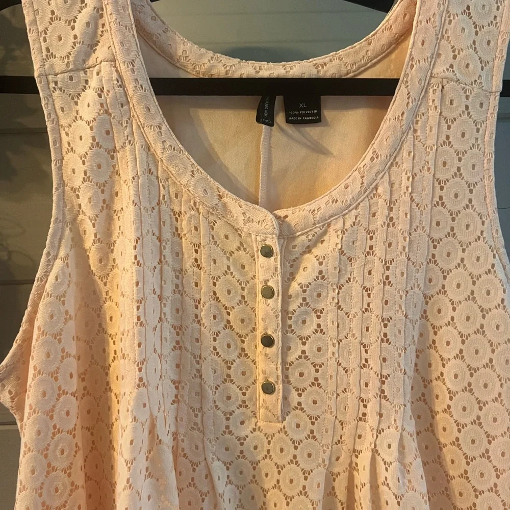 New Directions Pale Pink Tank Top - Picture 3 of 8